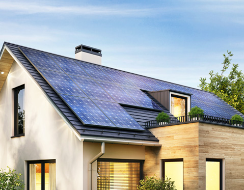 panneau solaire sur toiture